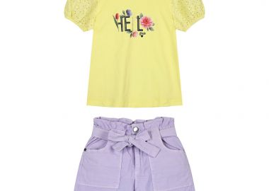 Παιδικό σετ 2 τεμάχια με τύπωμα για κορίτσι | ΛΙΛΑ - Energiers - 